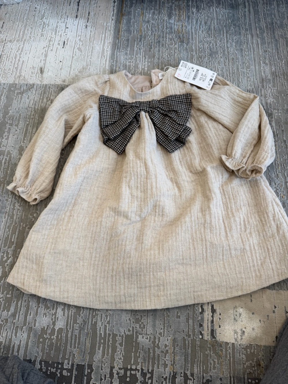 Zara girl's dress with bow detail